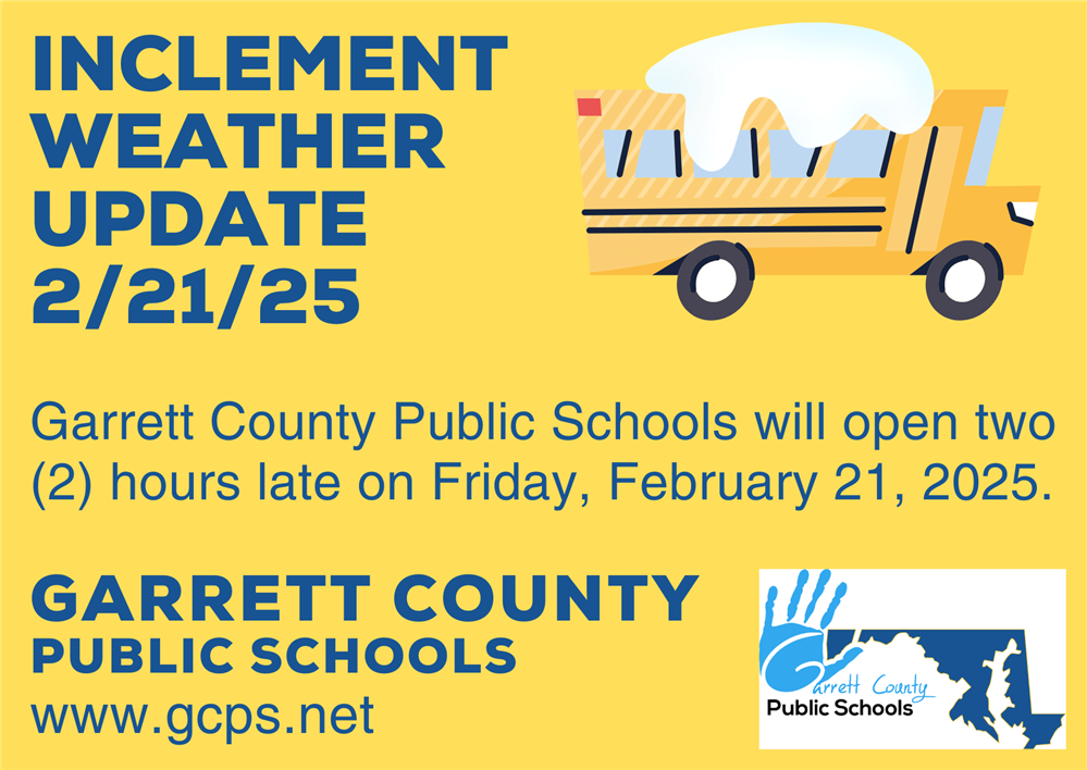  Infographic highlighting an inclement weather update as detailed in the story.